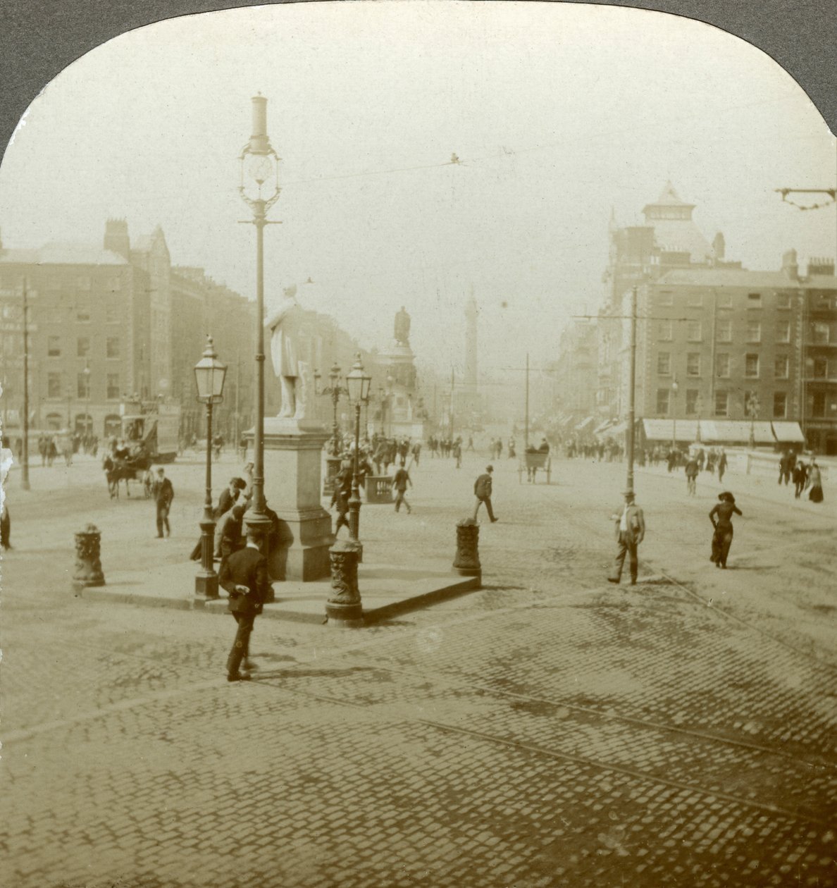 Sackville Street, Dublin, Irland. af Excelsior Stereoscopic Tours