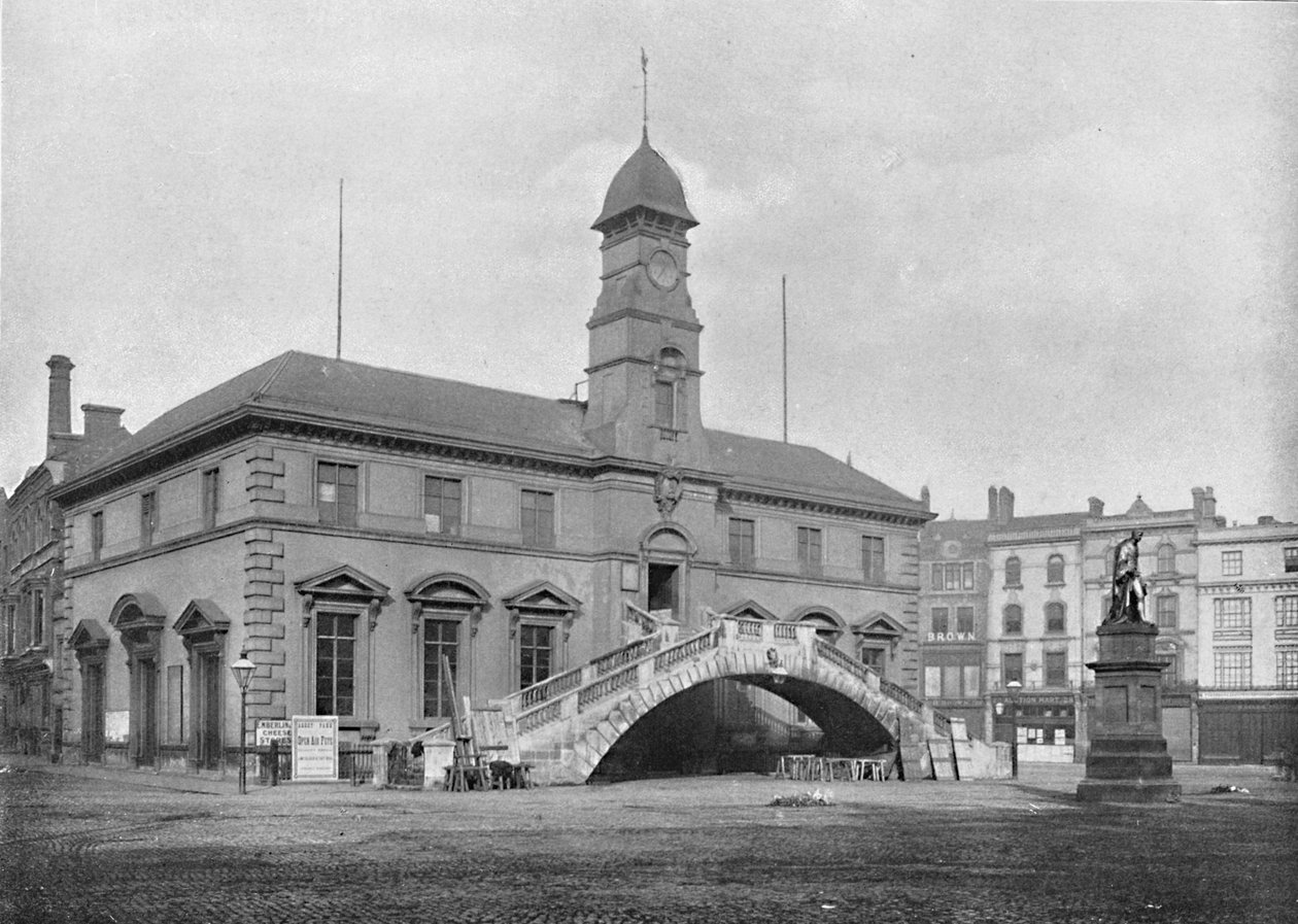 Corn Exchange, Leicester, c1896 af Eyre and Spottiswoode