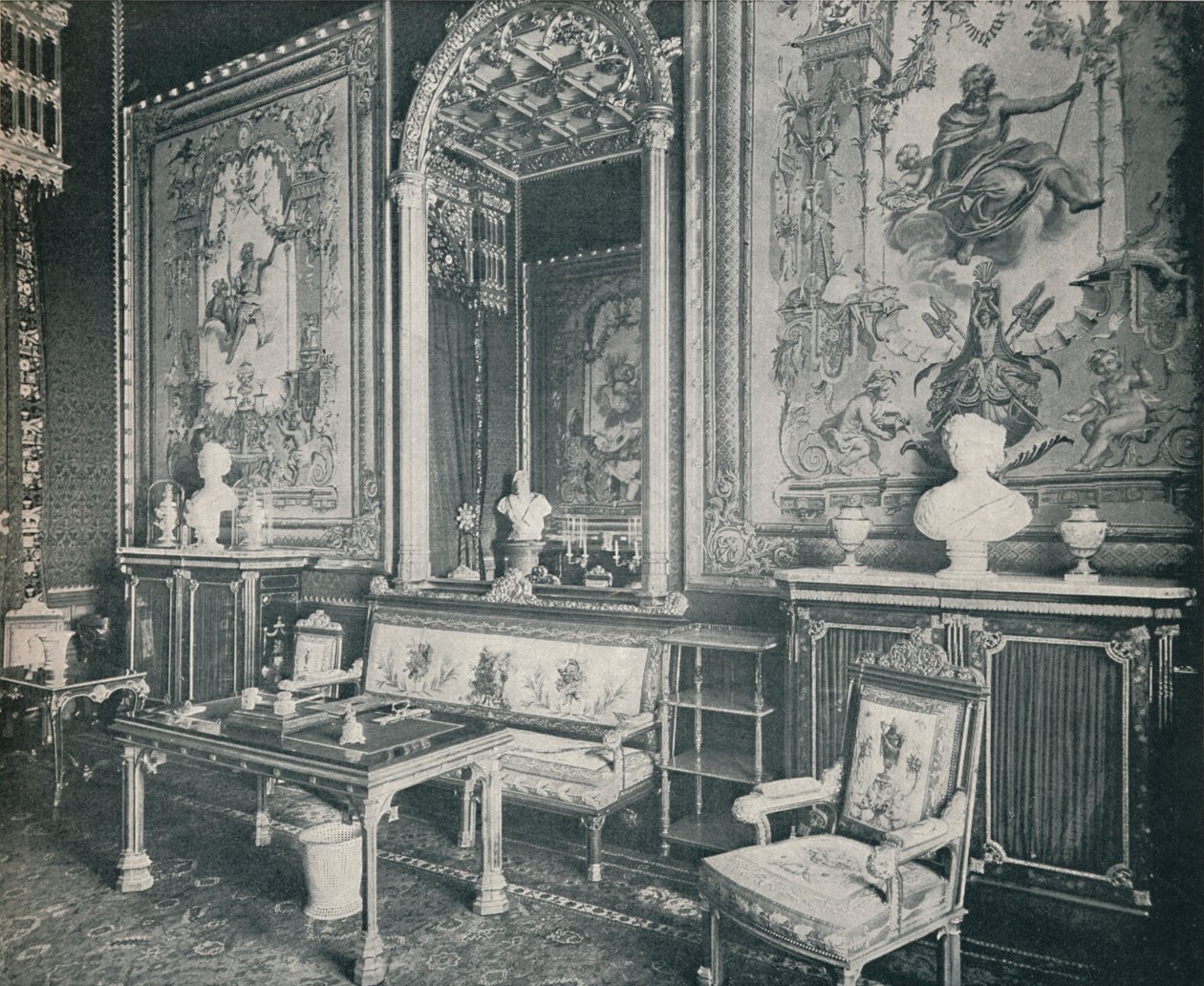 The Tapestry Room i Windsor Castle, c1899, 1901 af Eyre and Spottiswoode