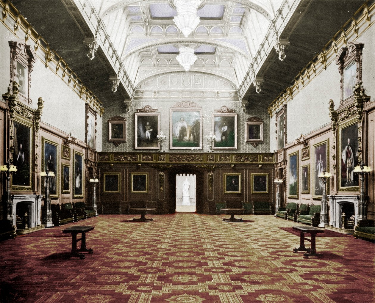 Waterloo Chamber Windsor Castle, c1899, 1901 af Eyre and Spottiswoode