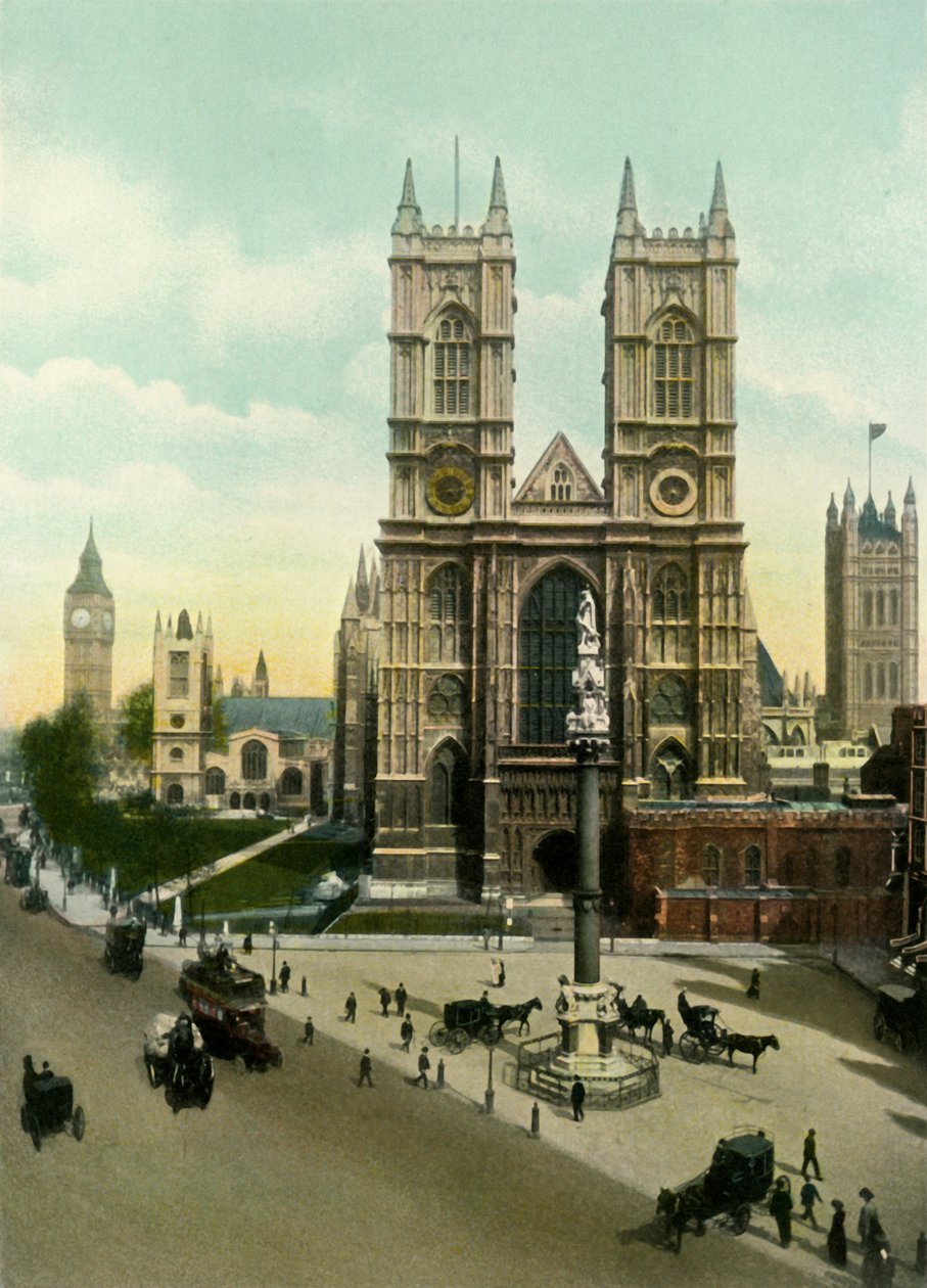 Westminster Abbey, omkring 1900-tallet. af Eyre and Spottiswoode