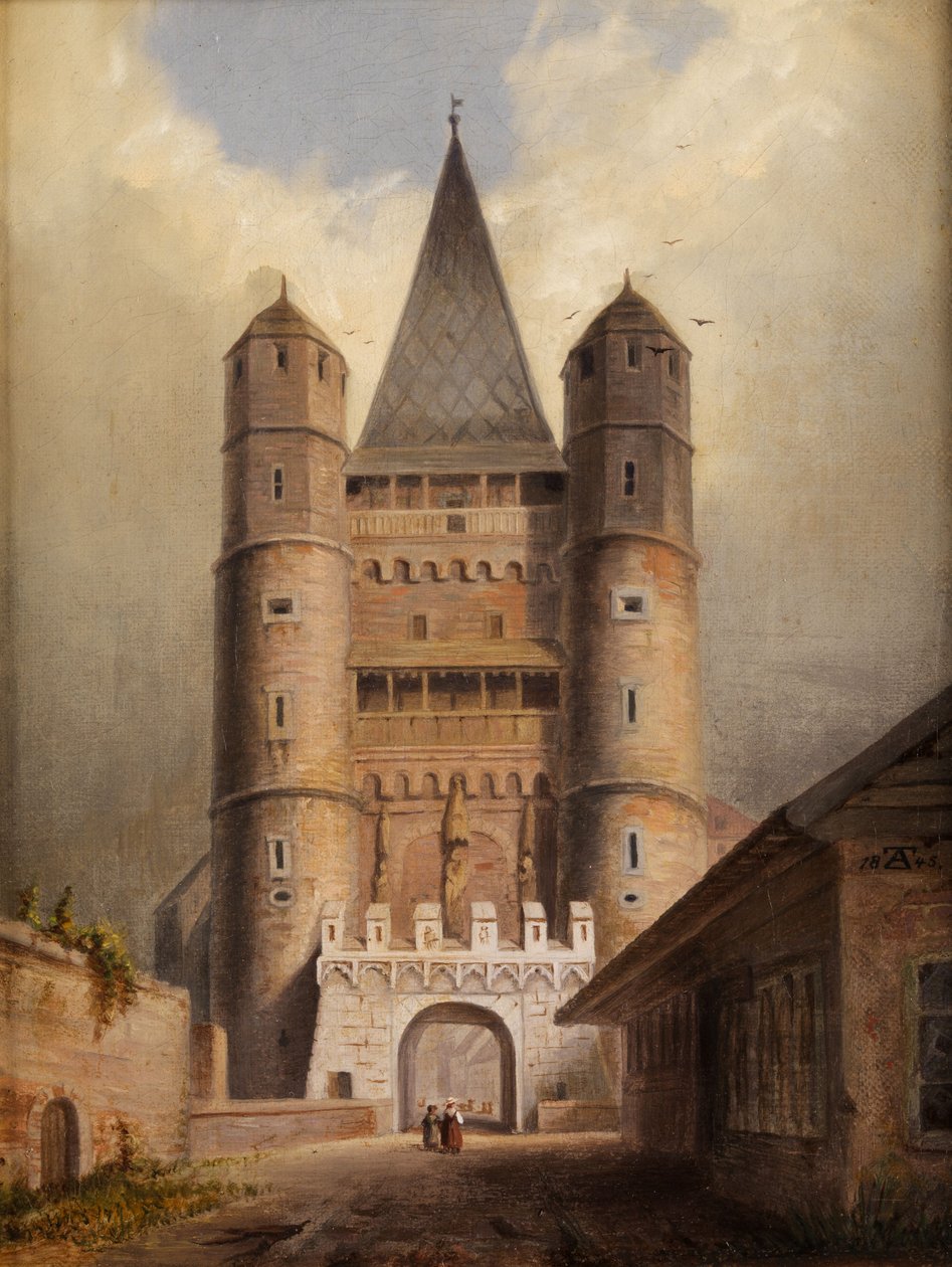 Spalentor i Basel af F. A. Zeuschner