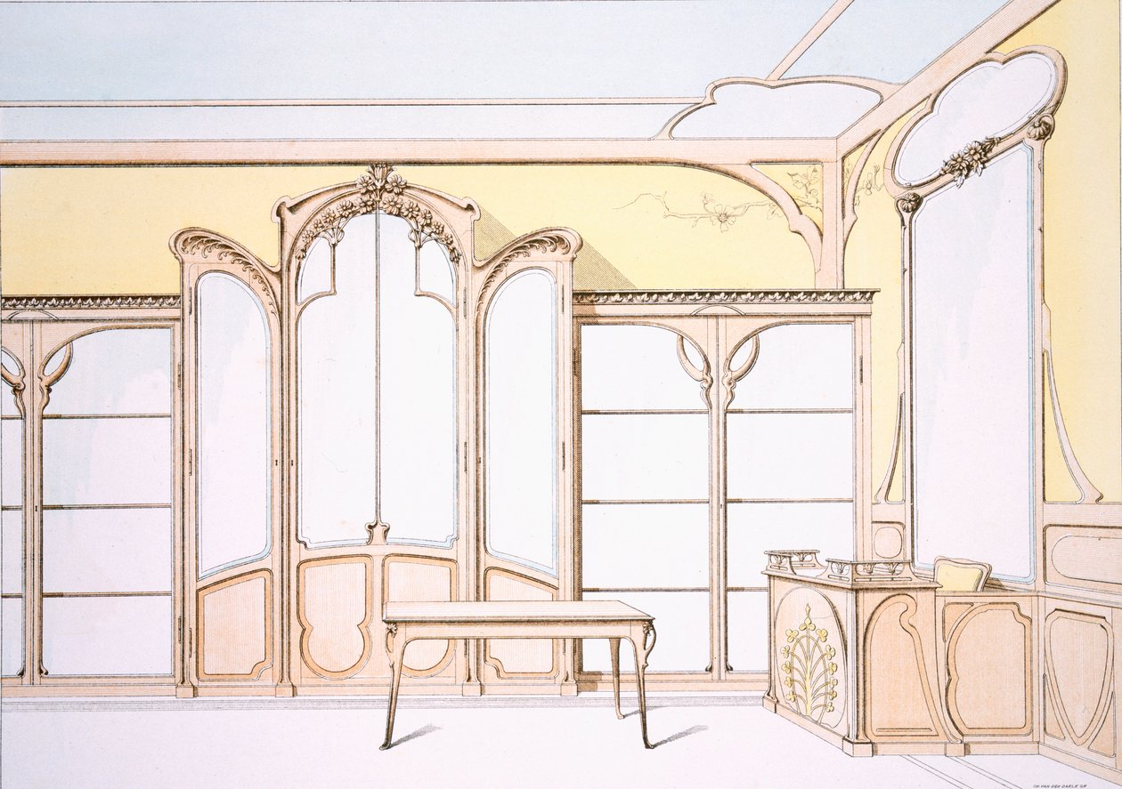 Indretning til en modebutik, illustration fra 