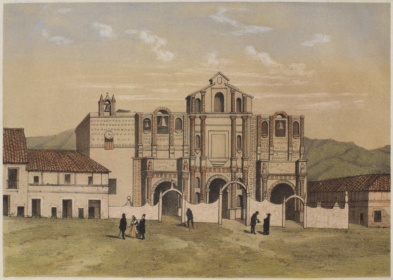 Santa Catalina kirke, Cajamarca, illustration fra 