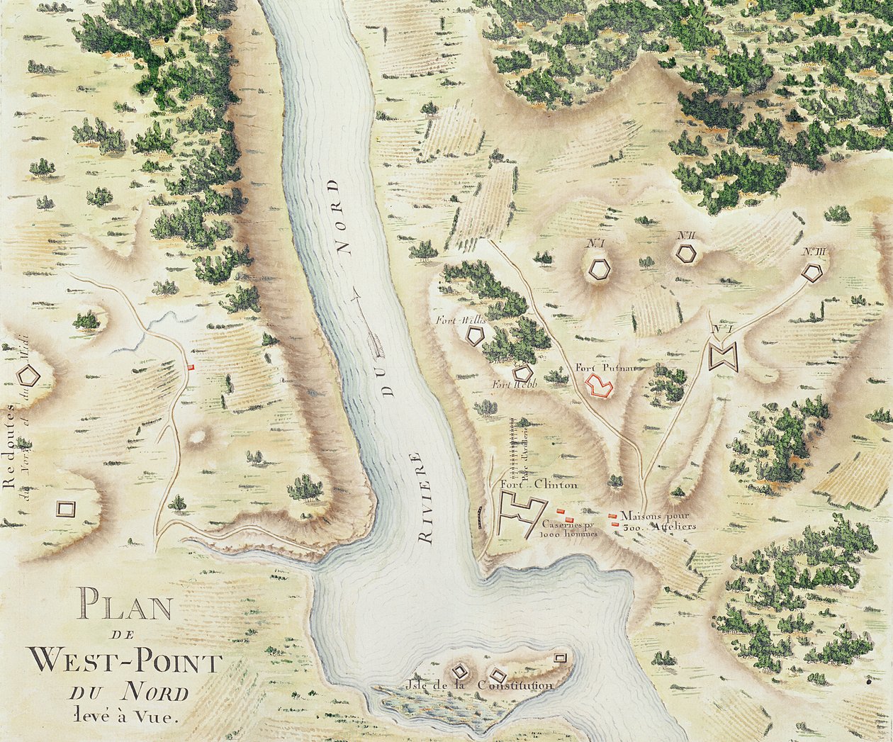 Kort over North West-Point, Virginia, fra 