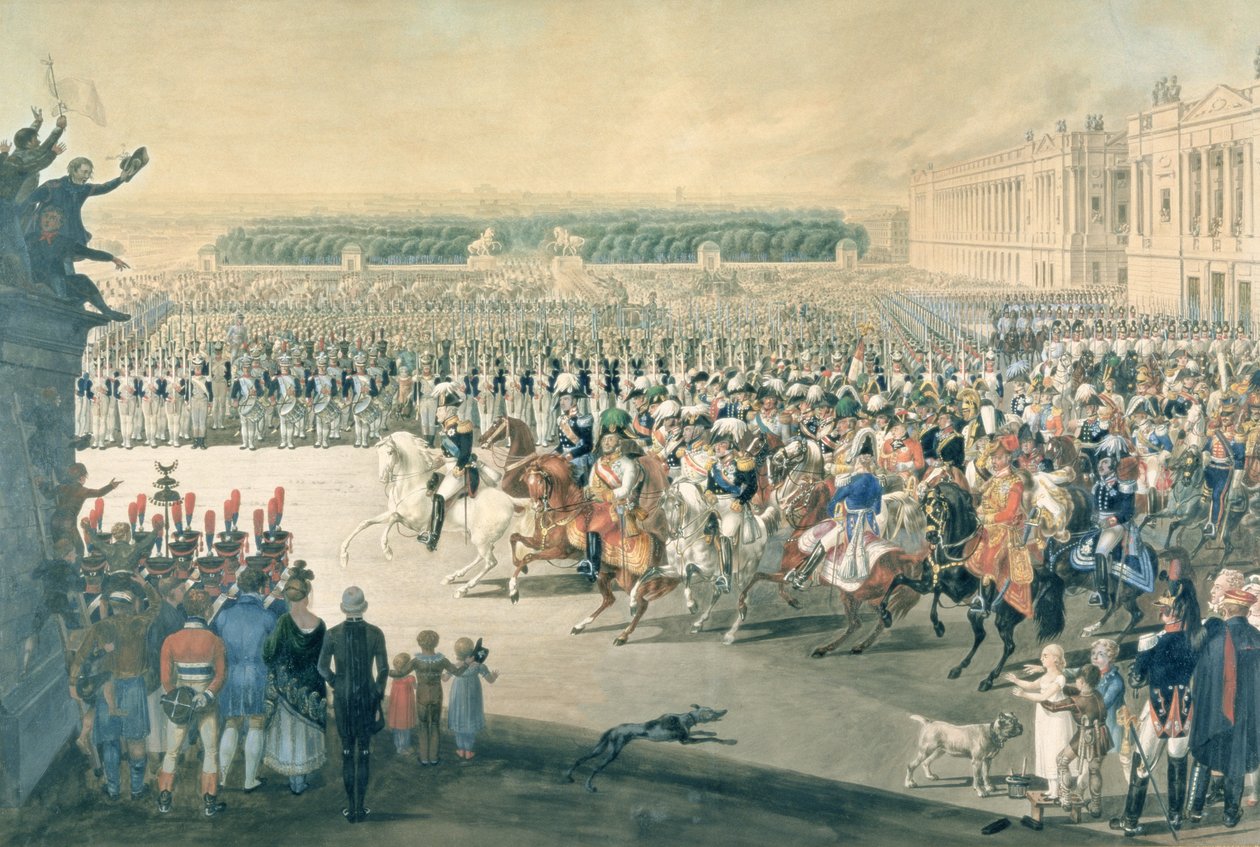 De allierede styrkers march ind i Paris, 1815 af F. Malek