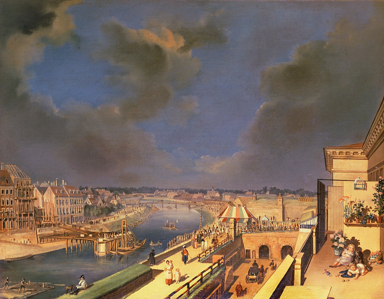 Udsigt over Wien, 1819 af F. de Maleck
