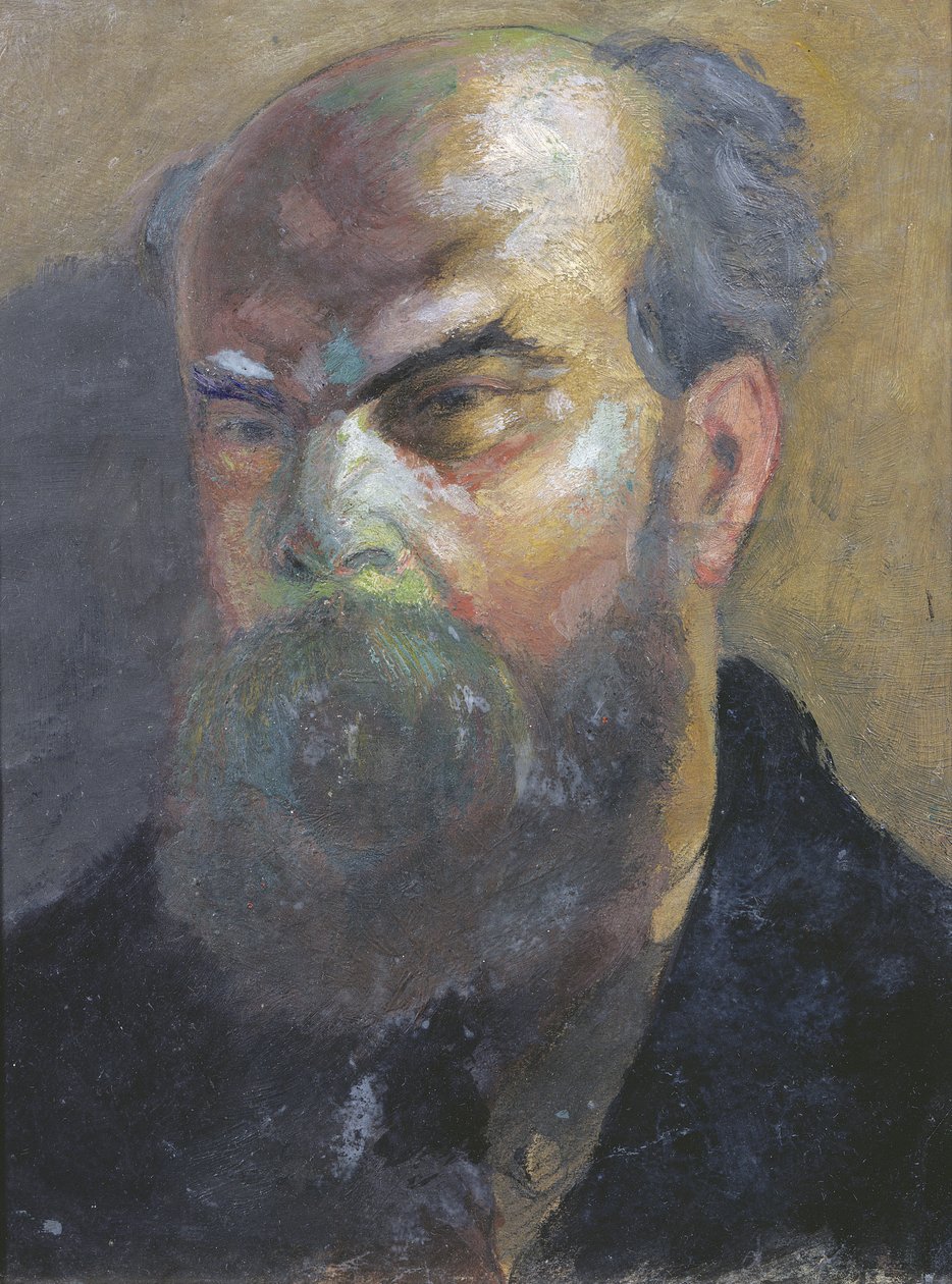 Portræt af Paul Verlaine (1844-96) af F.A. Cazals