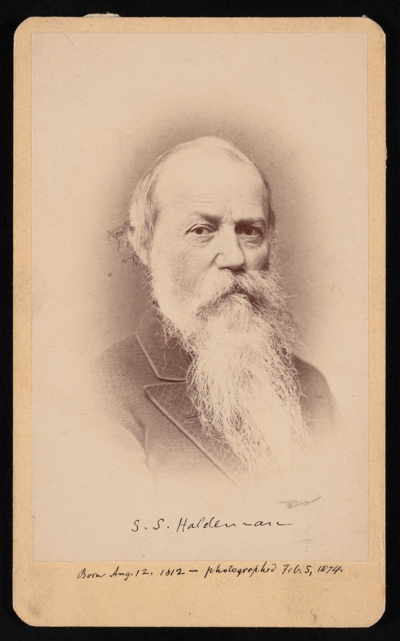 Portræt af Samuel Stehman Haldeman 1812-1880, 5. februar 1874. af FA Wenderoth and Co