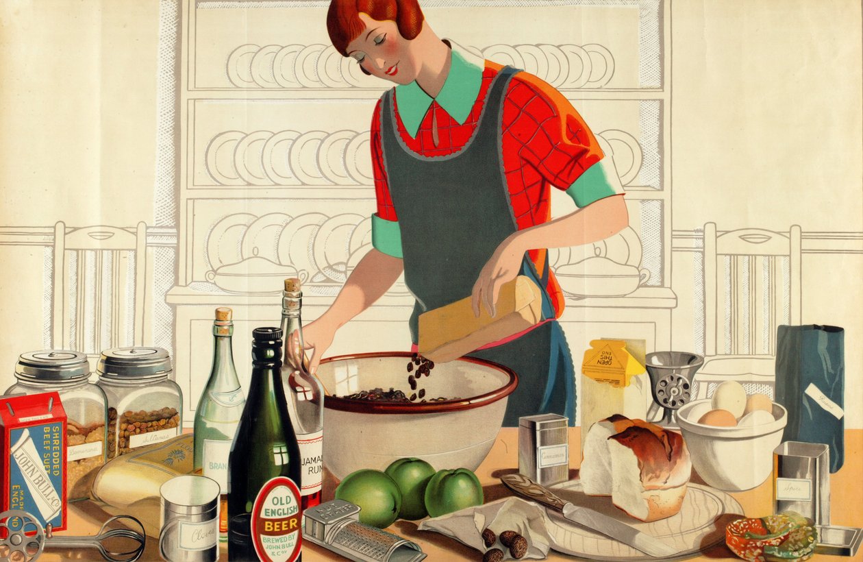Nimetön, sarjasta "Christmas Fare from the Empire" (värilitho) af F.C. Harrison
