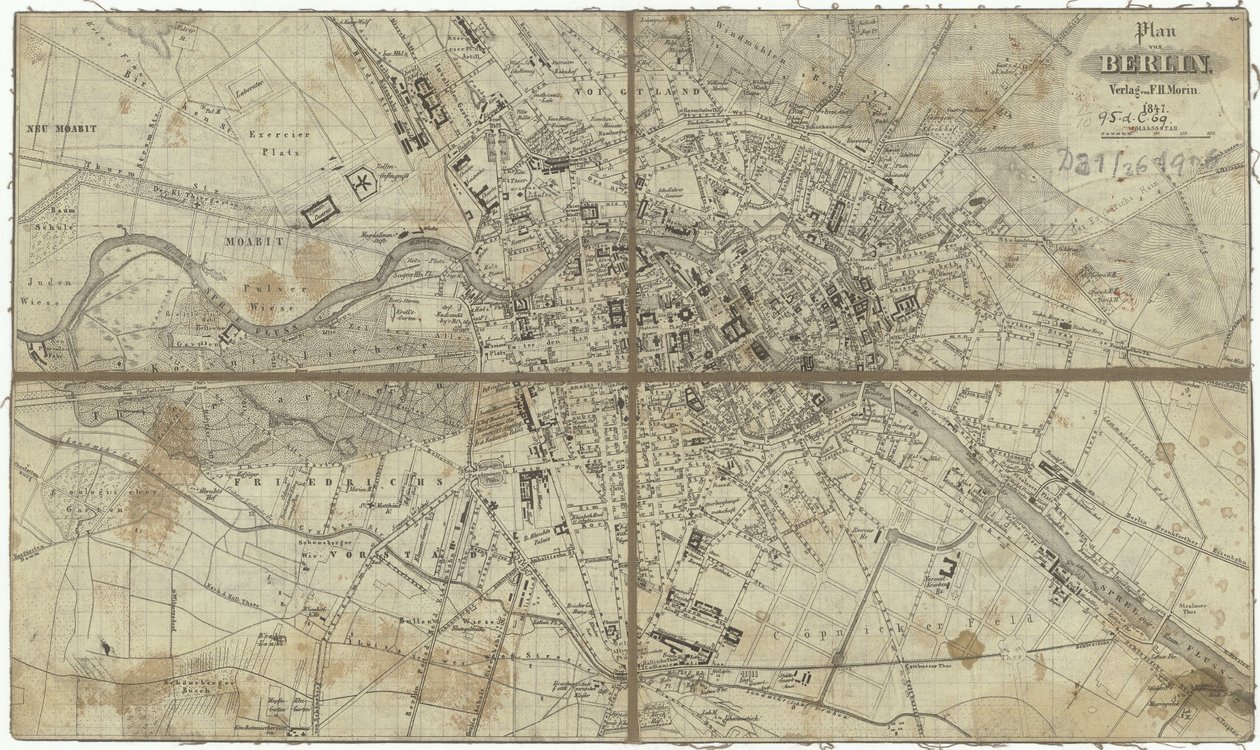 Plan for Berlin af F.H. Morin