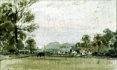 Udsigt over Hyde Park, 19. århundrede af F.J. Collignon