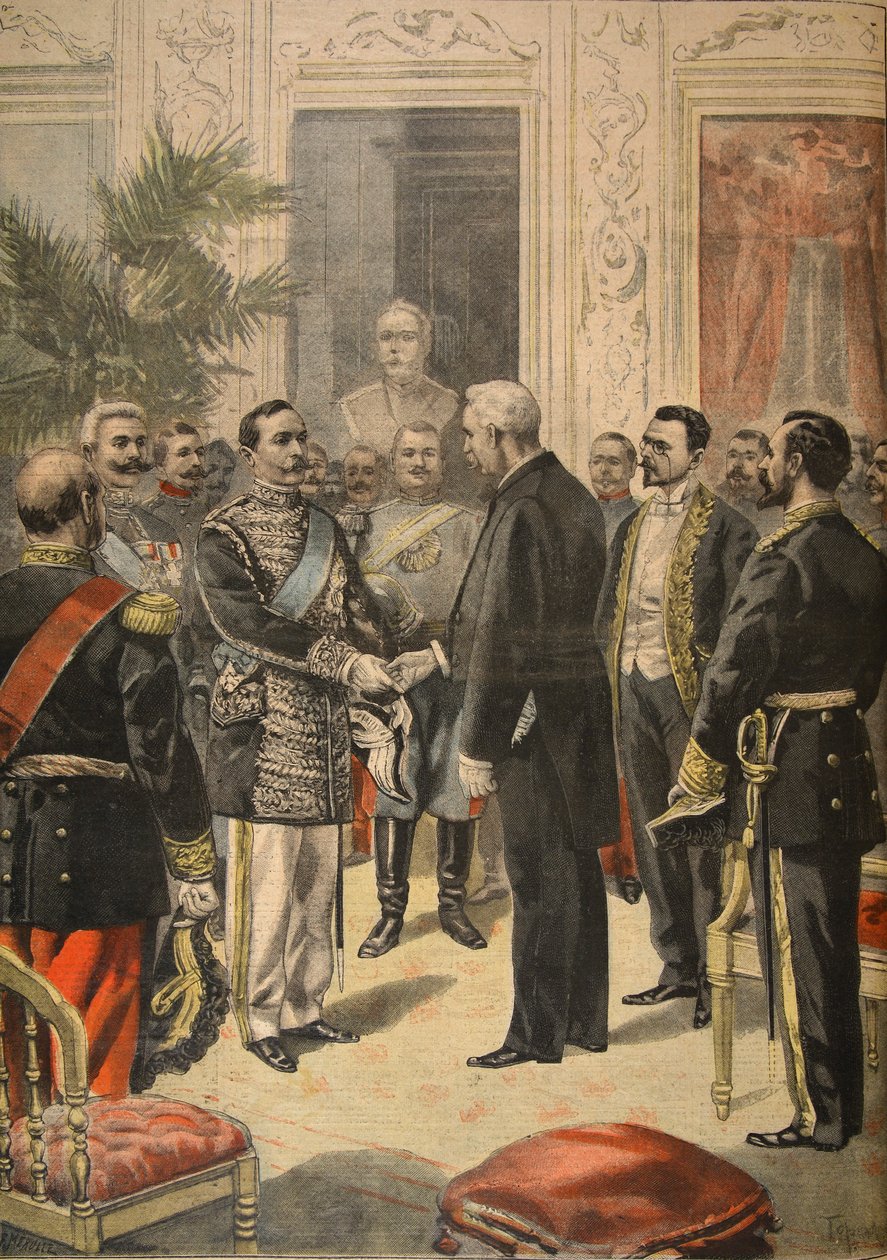 Ruslands ambassadør, prins Ourousoff ved Elysee, illustration fra 