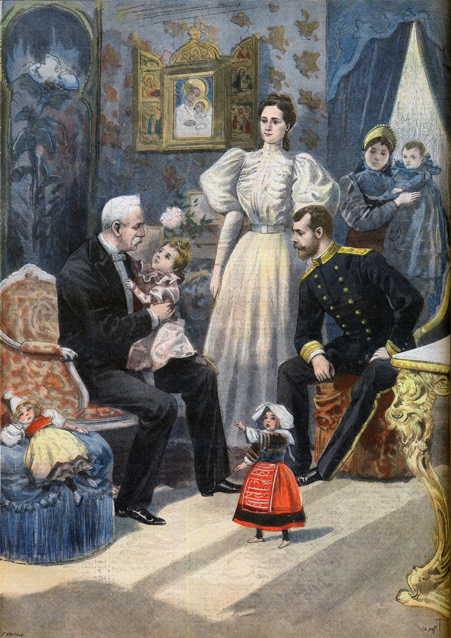 Den engelske præsident Felix Faure besøger Rusland af F.L. & Tofani Oswaldo (1849 1915) Meaulle