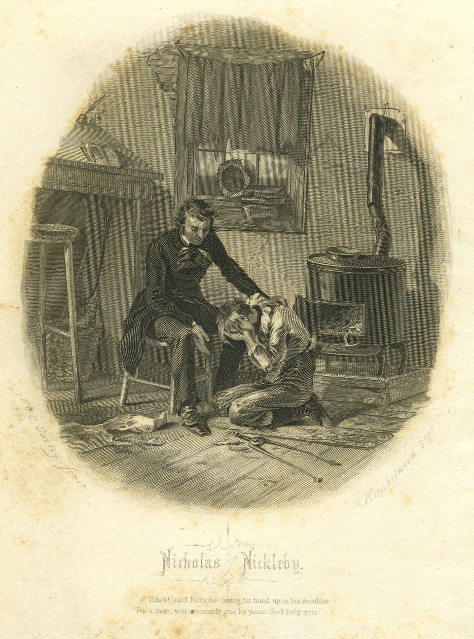 Nicholas Nickleby: Nicholas og Smike, 1867 af F.O.C. and McRae, C. John Darley