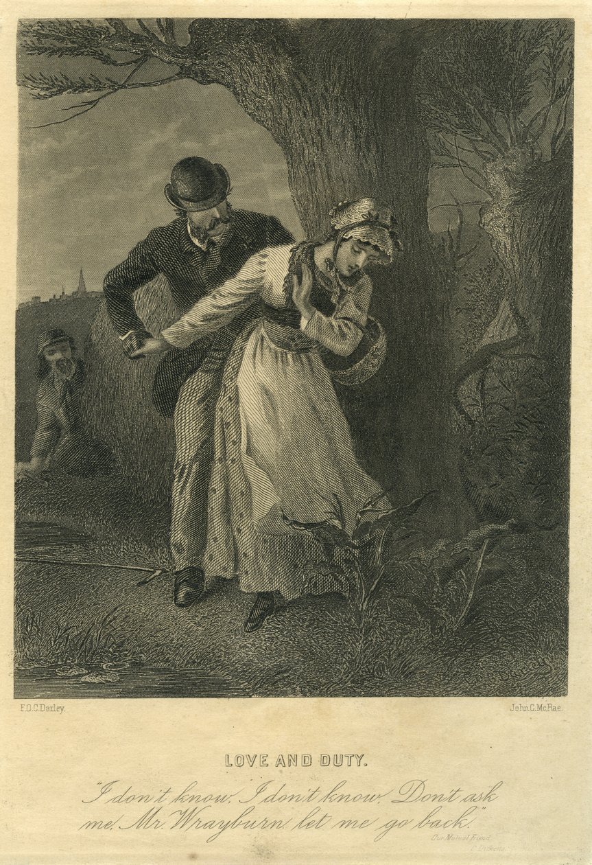 Vores fælles ven, kærlighed og pligt: Eugene Wrayburn og Lizzie Hexam af F.O.C. and McRae, C. John Darley