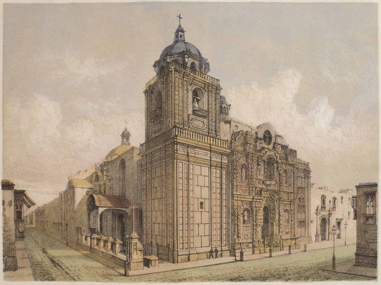 Church of La Merced, Lima, illustration fra 