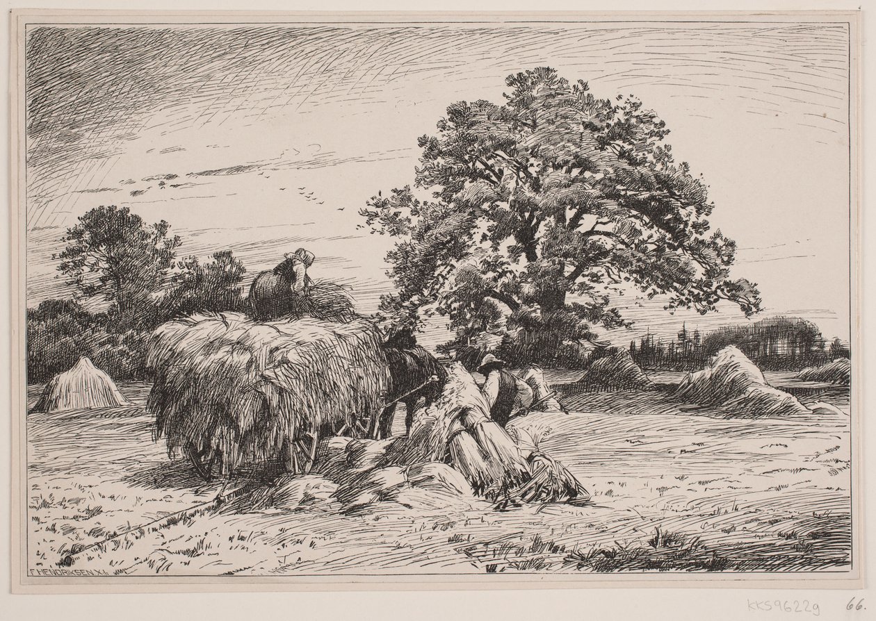 Høstlandskab af F. Hendriksen
