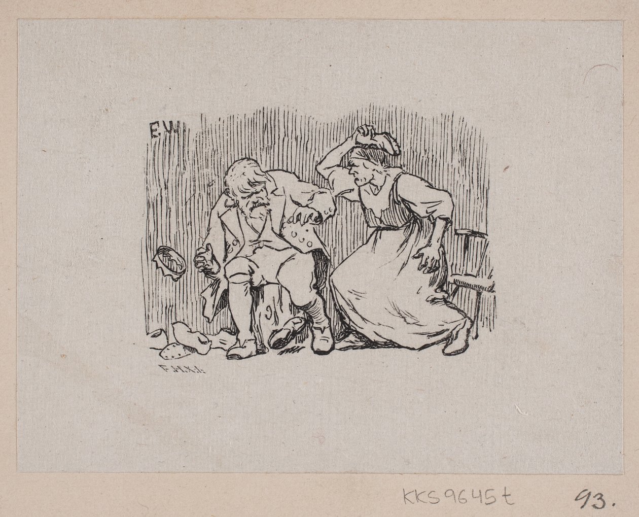 Illustration til "Askeladden som fik prinsessen til at løgste sig" af F. Hendriksen