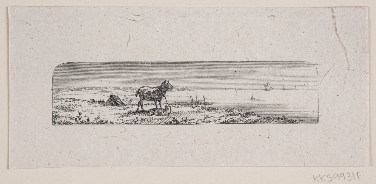 Illustration til "De sidste timer", digt af H. J. Greensteen af F. Hendriksen