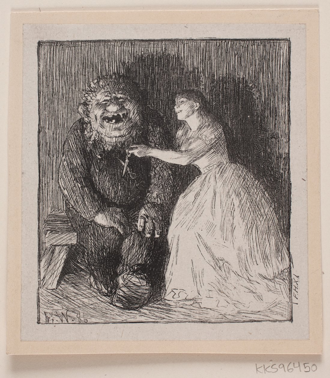 Illustration til "Følgesvenden" af F. Hendriksen