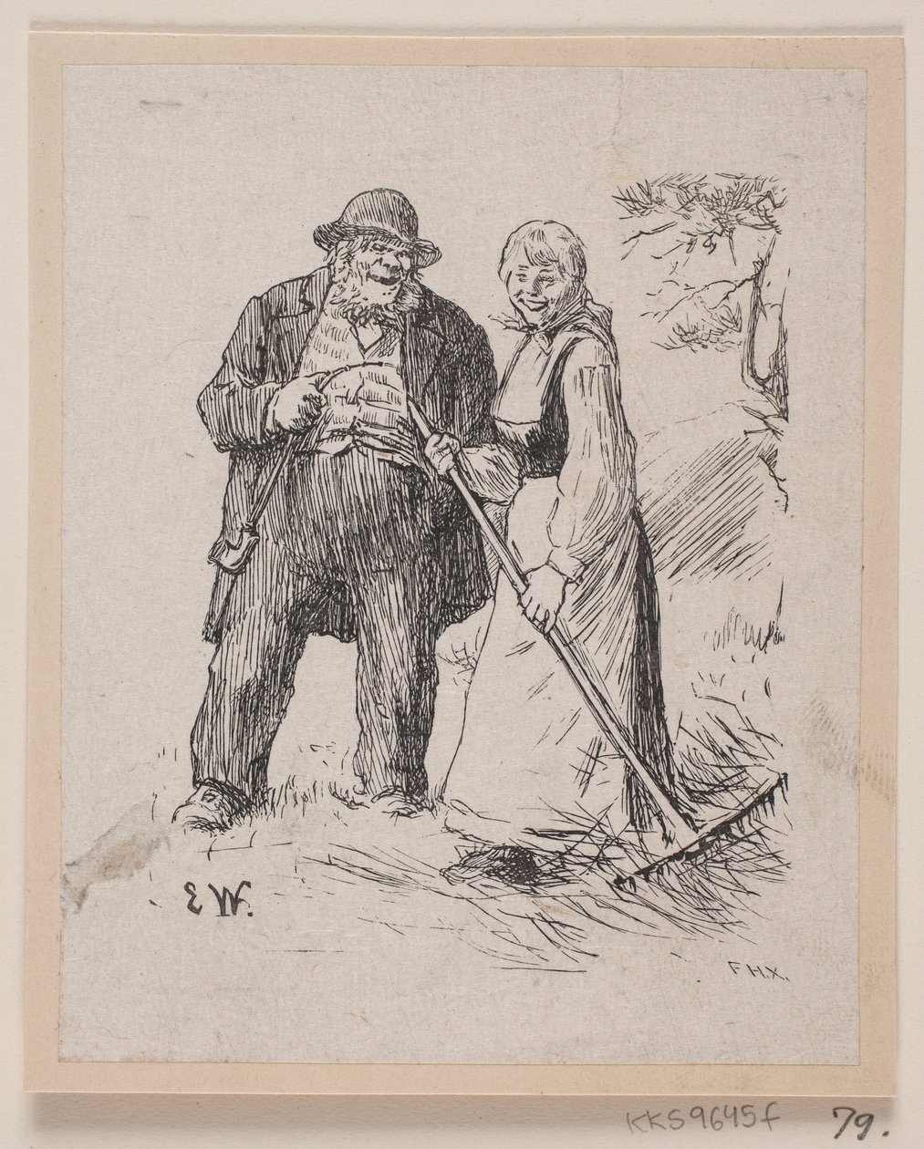 Illustration til "Herremandsbruden" af F. Hendriksen