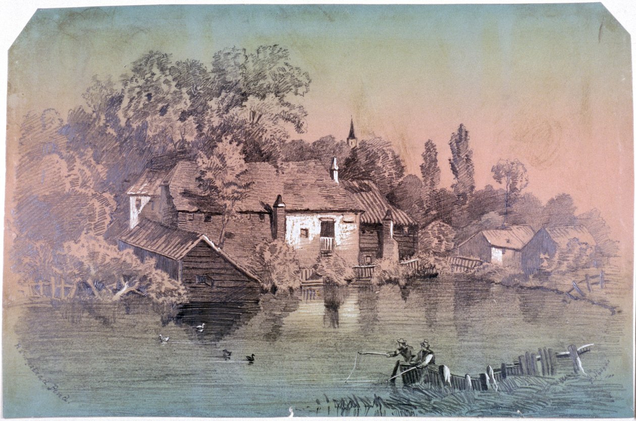 Hampstead Heath, Hampstead, London, c1850 af F Hodges