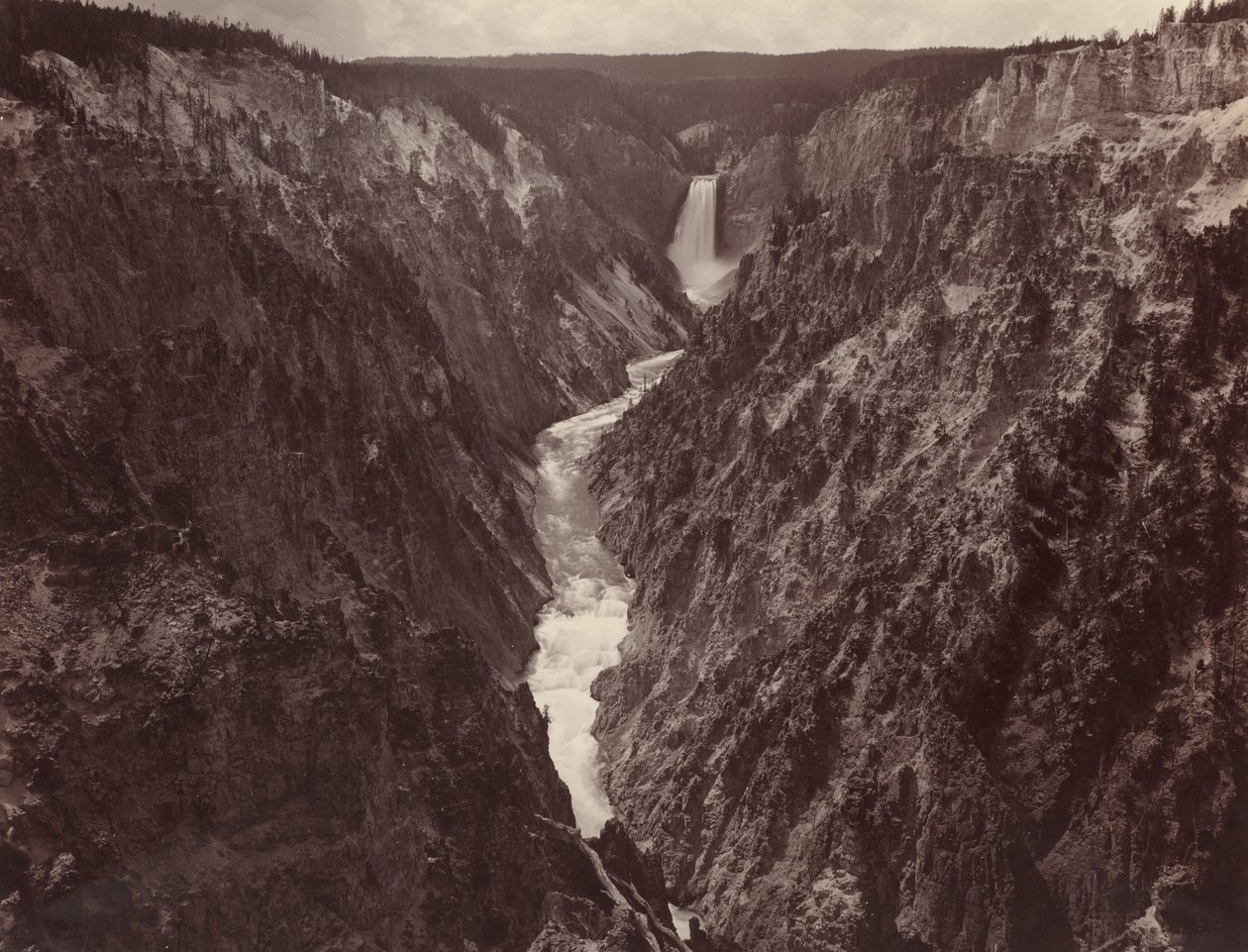 Grand Canyon i Yellowstone og Falls af F. Jay Haynes
