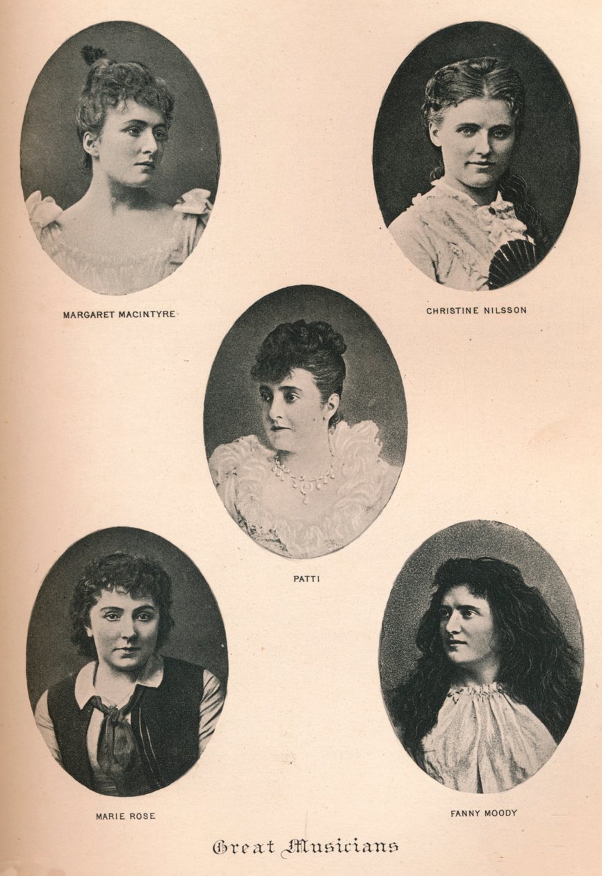 Store musikere - Tavle XII, c1890, 1895 af F. Jenkins Heliog