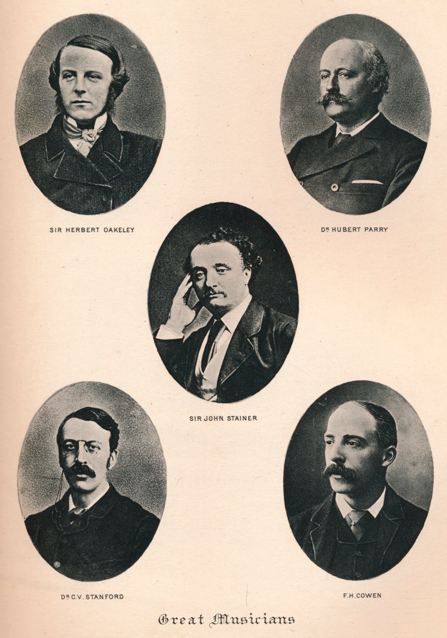 Store musikere - Tavle XI, c1880, 1895 af F. Jenkins Heliog