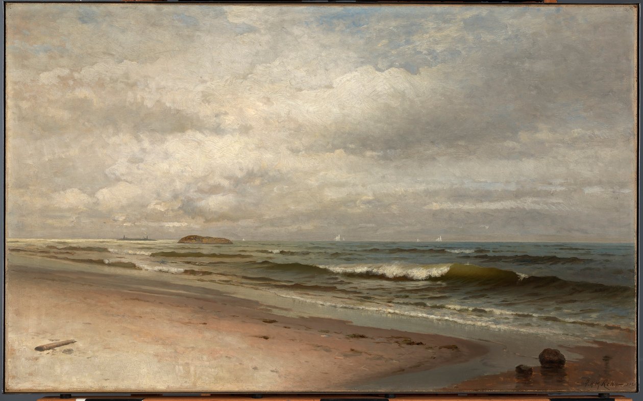 Stranden ved Bass Rocks, Gloucester, Massachusetts af F. K. M. Rehn
