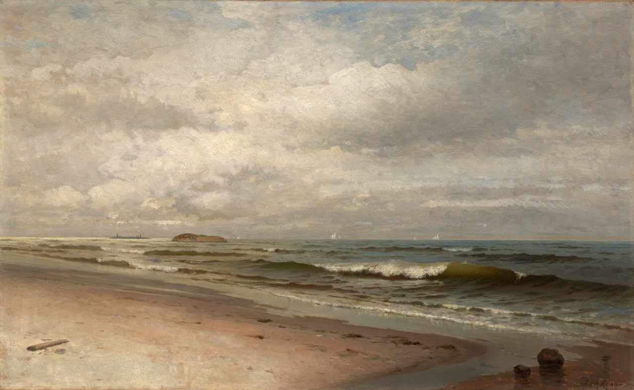 Beach of Bass Rocks, Gloucester, Massachusetts, 1881. af F. K. M. Rehn