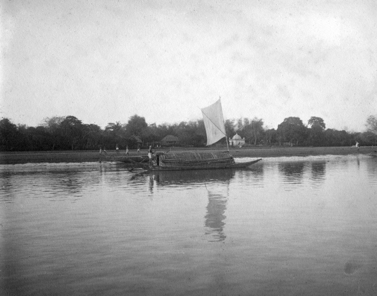 Hooghly River, Alipore, Indien, 1905-1906 af F. L. Peters
