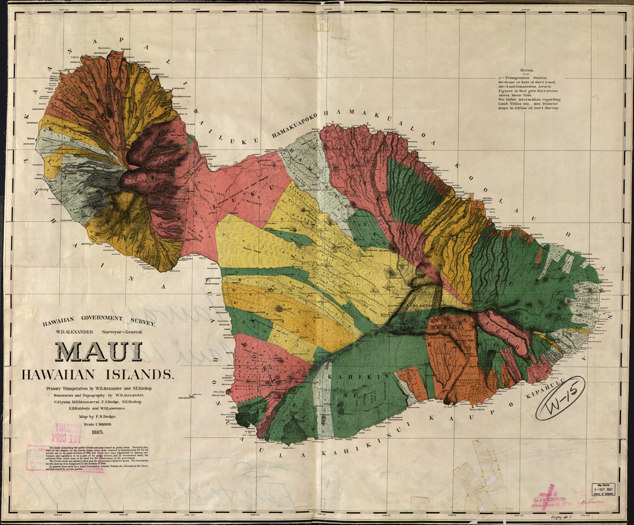 LC Hawaii; 12 Også tilgængelig via Library of Congress-webstedet som et rasterbillede af F. S.; Alexander Dodge