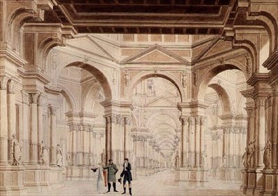 Et klassisk skulpturgalleri af F. Schuster