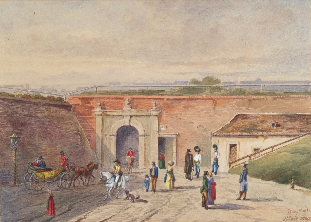 Den gamle borgport i Wien af F. Seis