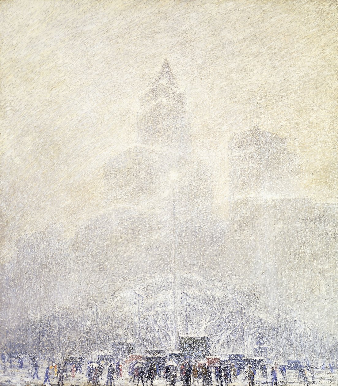 Eternal Light, Madison Square, Winter af F. Usher de Voll