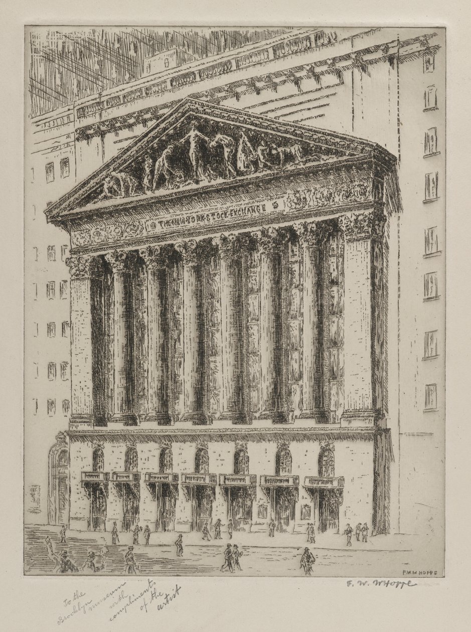 New York Stock Exchange af F. W. W. Hoppe