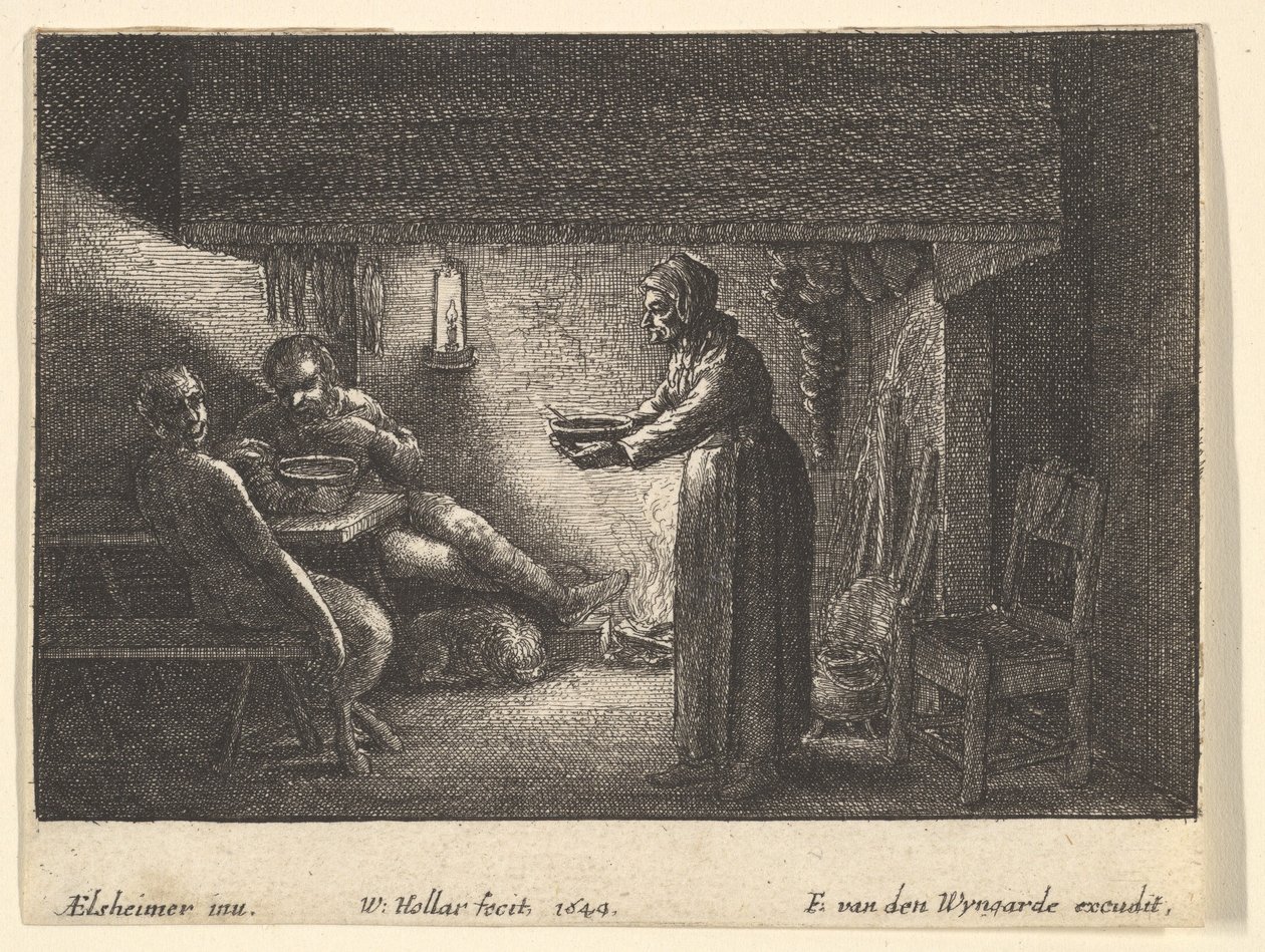 Satyren og bonden, 1644. af F van den Wyngarde