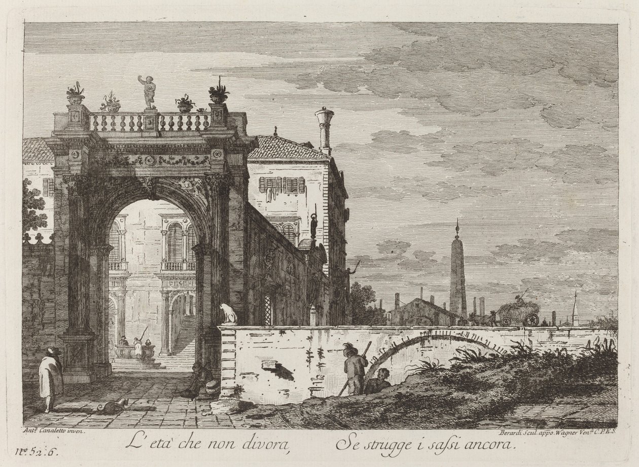Tiden, der ikke fortærer ... af Fabio Berardi after Canaletto