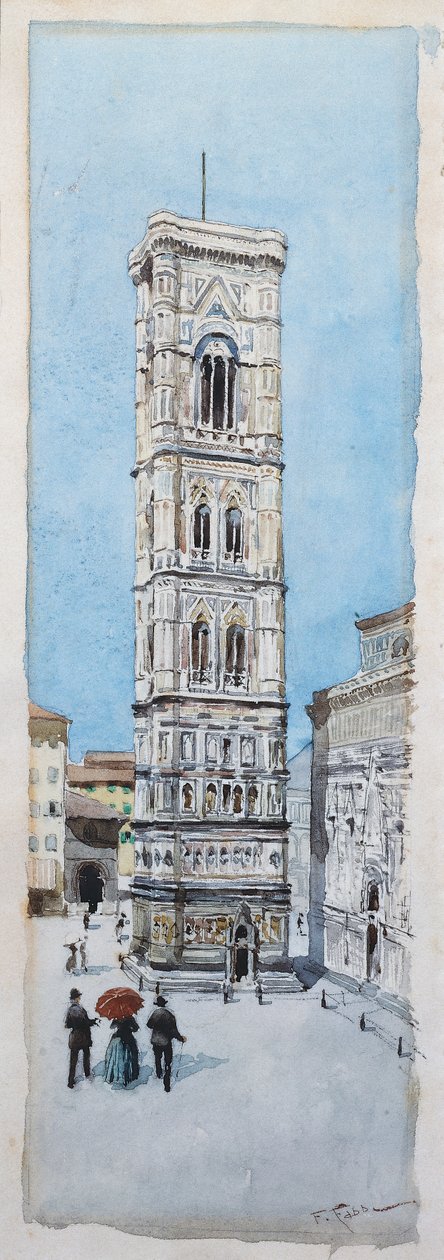 Gåtur på Piazza Duomo i Firenze af Fabio Fabbi