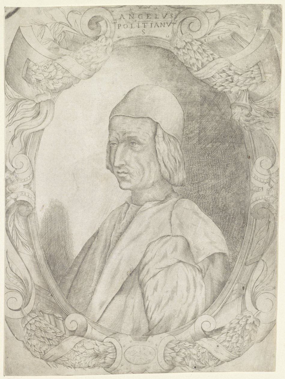 Portret af Agnolo Poliziano af Fabio Licinio