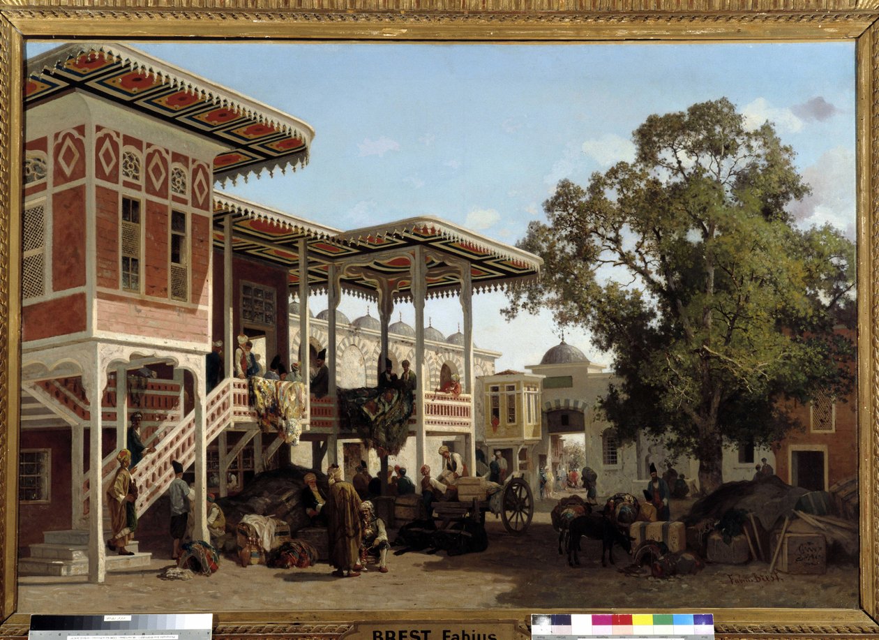 En caravanserail (eller campingvogn) i Trebizonde af Fabius Brest
