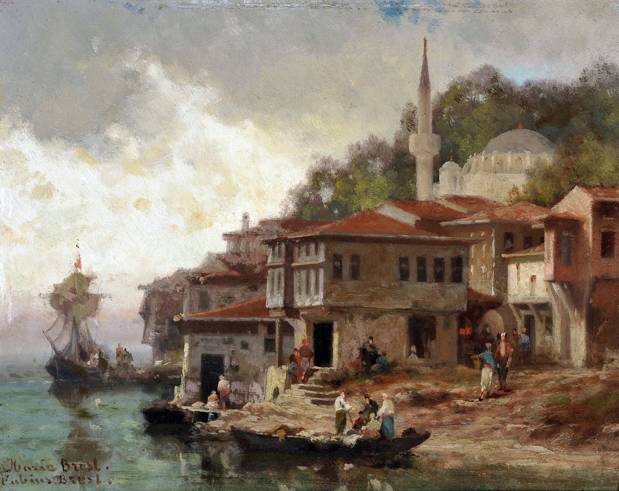 Konstantinopel, udkanten af Bosporus, Asiens kyst af Fabius Brest