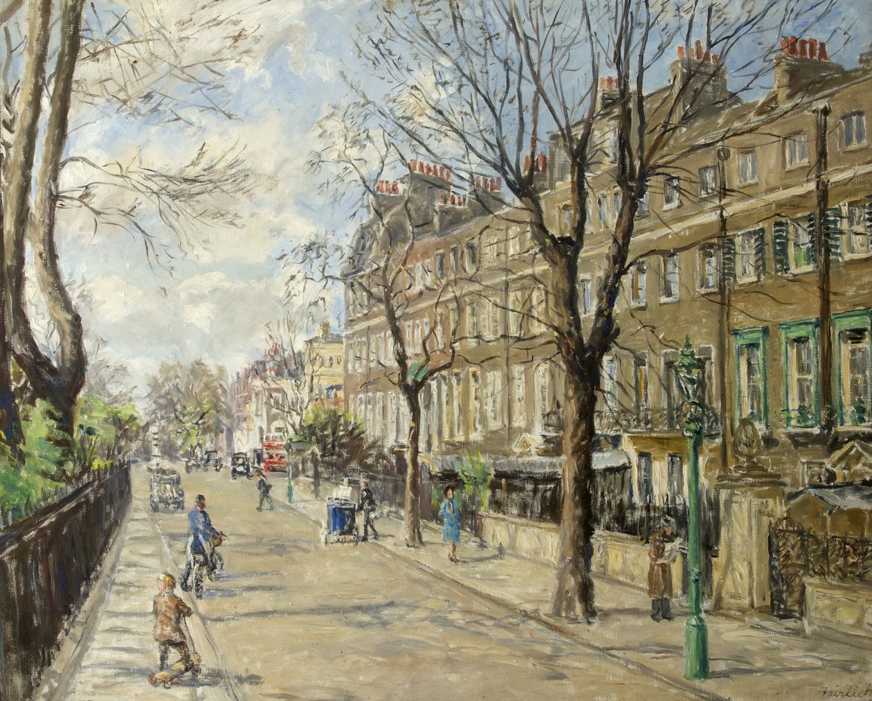 Cheyne Walk, april 1939, 1943 af Fairlie Harmar