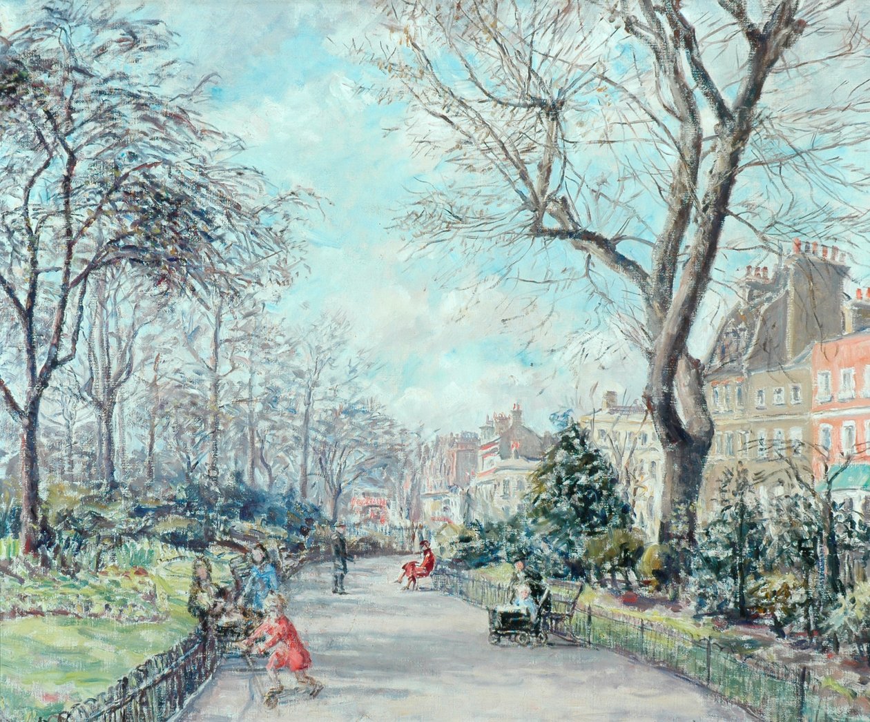 Cheyne Walk Gardens, ca. 1938 af Fairlie Harmar