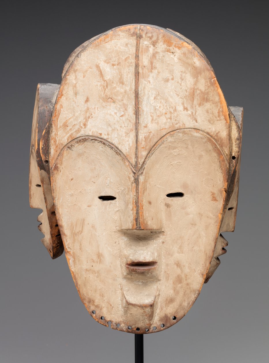 Maske (træ, kaolin) af Fang Culture
