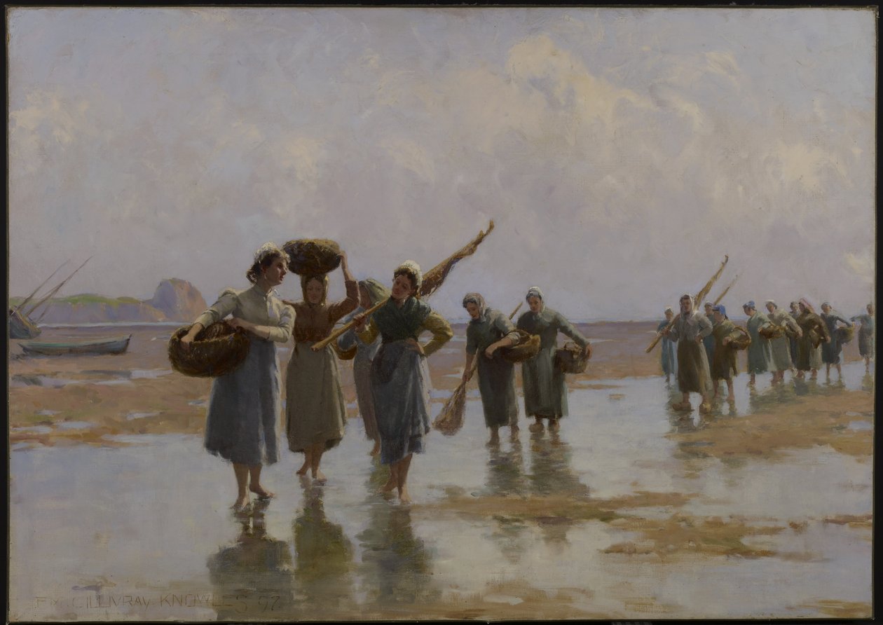 Kvinder på stranden, 1897 af Farquhar McGillivray Knowles