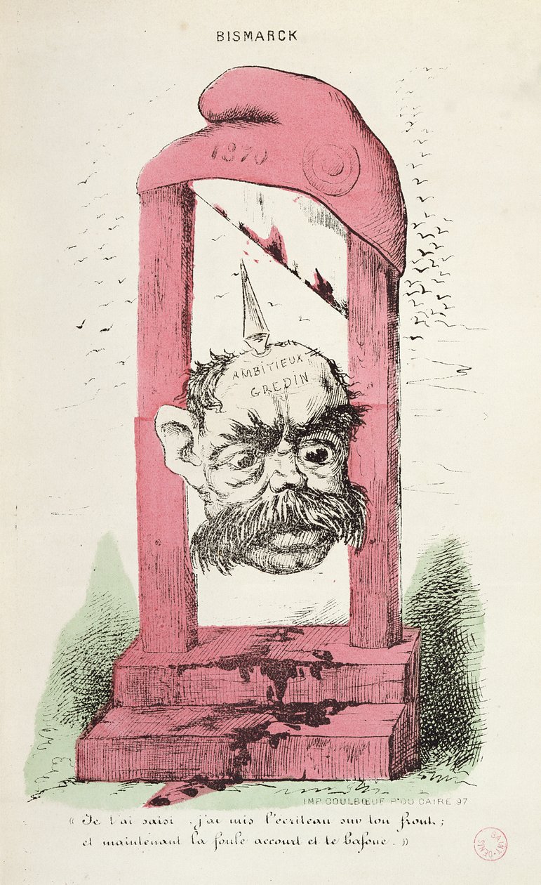 Karikatur af Otto von Bismarck (1815-98) 1870 af Faustin