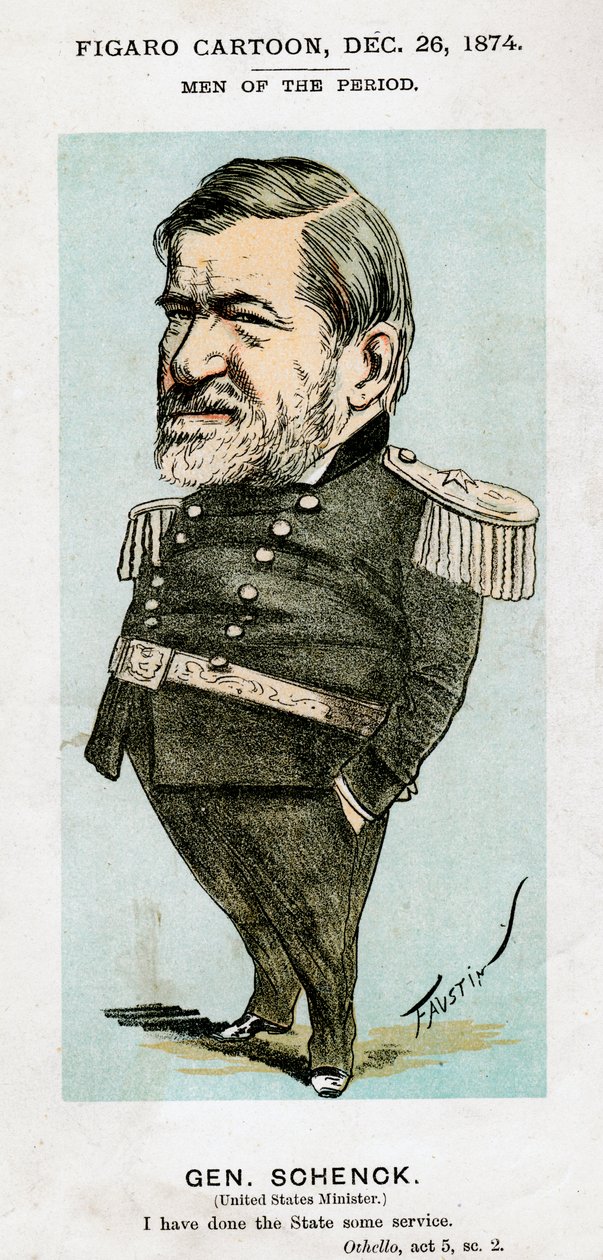 Robert C Schenck, general og diplomat fra den amerikanske hær, 1874. af Faustin